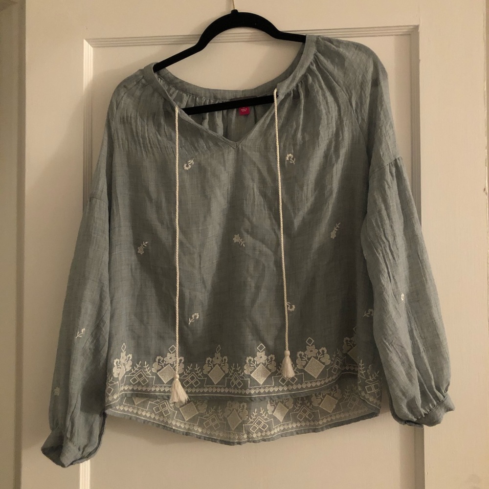 Vince Camuto Blue/Green Blouse